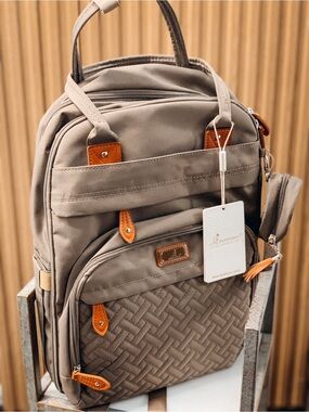 BabbleRoo Diaper Bag— Taupe